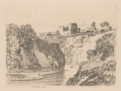 Liber Studiorum: Plaat 27, Kilgarren Castle, N. Wales, 1838 door John Sell Cotman