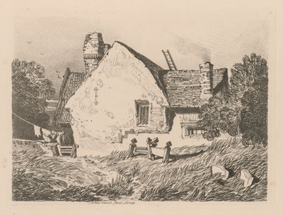 Liber Studiorum: Plaat 39, Uitzicht op Ashdted, Surrey door John Sell Cotman