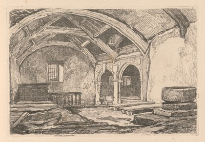 Liber Studiorum: Plaat 42, Capel Carrig, Caernarvonshire, 1838 door John Sell Cotman