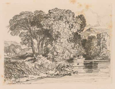 Liber Studiorum: Plaat 4, Uitzicht op de Yare, Norfolk, 1838 door John Sell Cotman