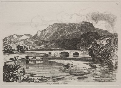 Liber Studiorum: Tan y Beolch, Noord-Wales door John Sell Cotman