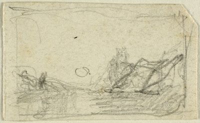 Maanlicht over landschap door John Sell Cotman
