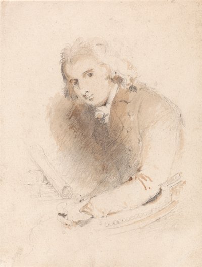 Portret van een geleerde door John Sell Cotman