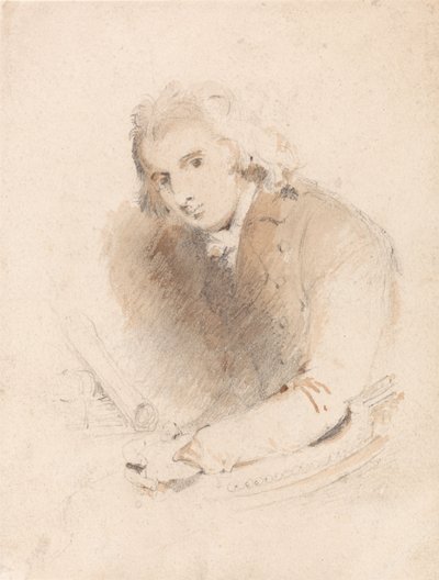 Portret van een geleerde door John Sell Cotman