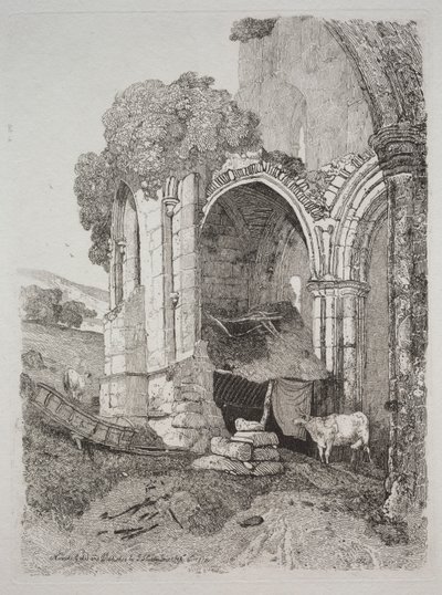 Rievaulx Abbey, Yorkshire, 1810 door John Sell Cotman