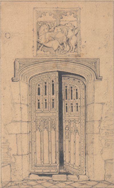 Zuidelijke deur, Arminghall Hall, Norfolk door John Sell Cotman