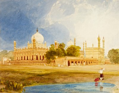 Het paleis van Hyder Ali Khan, Radja van Mysore, c.1825 door John Sell Cotman