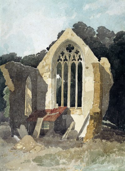 De Refter in Walsingham Priory door John Sell Cotman