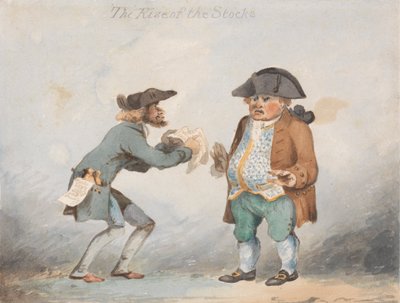 De stijging van de aandelen (een van een set van drie) door John Sell Cotman