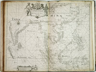 Een kaart van het handelsgedeelte van de Oost-Indië en China, met de aangrenzende eilanden, van Surrat tot Japan door John Seller