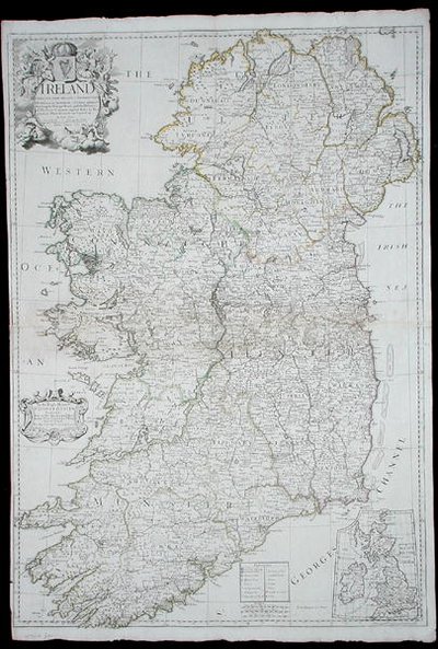 Kaart van Ierland door John Senex