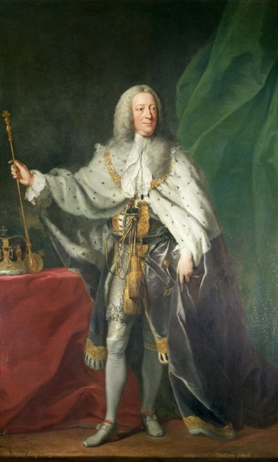Portret van Koning George II, 1758 door John Shackleton