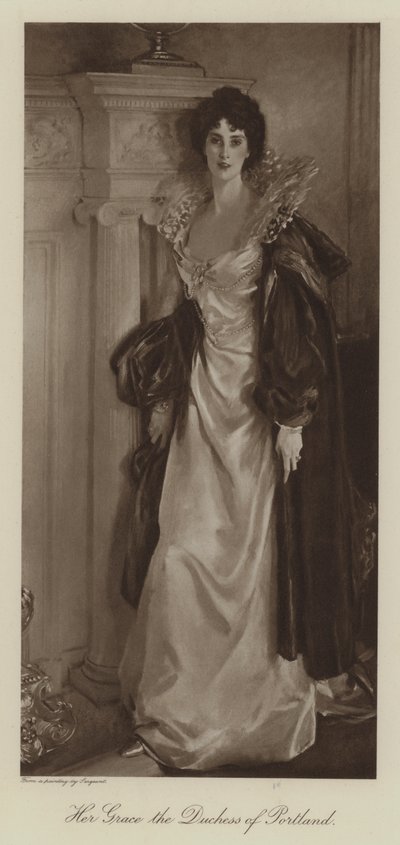Hare genade de hertogin van Portland door John Singer (after) Sargent
