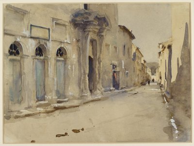 Een straat in Spanje door John Singer Sargent