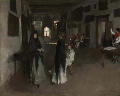 Een Venetiaans interieur door John Singer Sargent