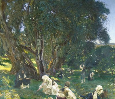 Albanese Olijvenplukkers door John Singer Sargent