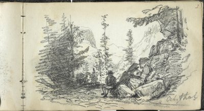 Alpenlandschap, Oetzthal, Oostenrijk door John Singer Sargent
