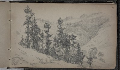Alpenlandschap, Zell am See, Oostenrijk door John Singer Sargent