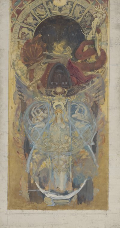 Ontwerp voor Boston Public Library, 1890-4 door John Singer Sargent