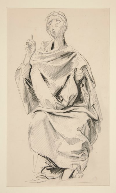 Geklede Figuur door John Singer Sargent