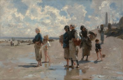 Oesters vissen bij Cancale door John Singer Sargent