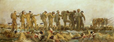 Gassed, een olieverfstudie, 1918-19 door John Singer Sargent
