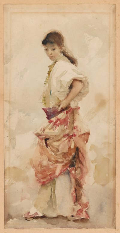 Meisje in Spaanse kostuum door John Singer Sargent