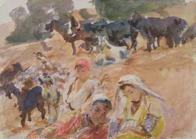 Geitenhoeders door John Singer Sargent