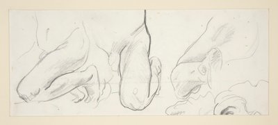 Knielende figuren door John Singer Sargent