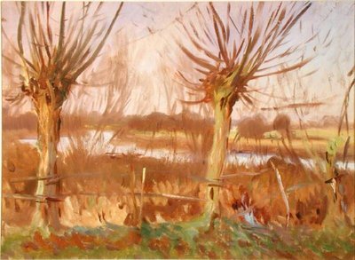 Landschap met bomen, Calcot-on-the-Thames, c.1888 door John Singer Sargent