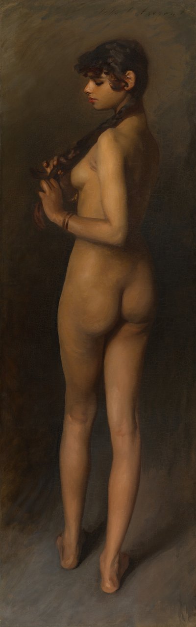Levensstudie (Studie van een Egyptisch meisje) door John Singer Sargent