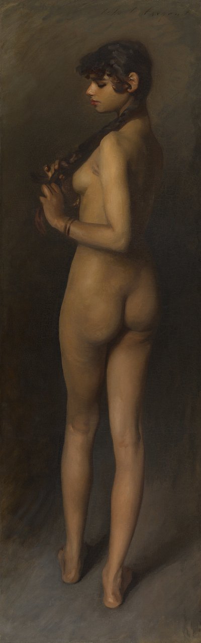 Levensstudie (Studie van een Egyptisch Meisje) door John Singer Sargent