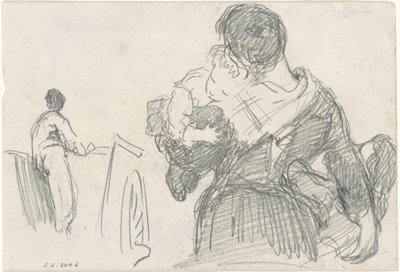 Moeder en kind [recto], ca. 1871-1872 door John Singer Sargent