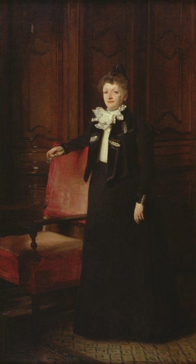 Mevrouw Charles Huntington, 1898 door John Singer Sargent