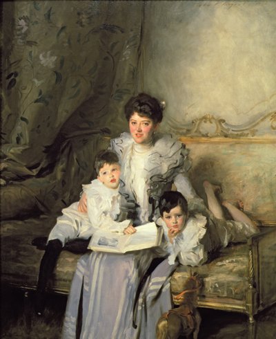 Mevrouw Knowles en haar kinderen door John Singer Sargent