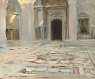 Pavement, Caïro, 1891 door John Singer Sargent