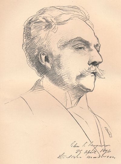 Portret-schets van M. Gabriel Faure, ca. 1889 door John Singer Sargent