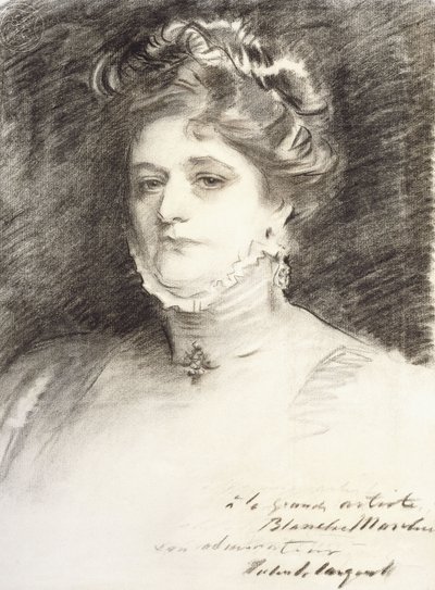 Portret van Blanche Marchesi, 1910 door John Singer Sargent