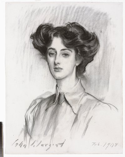 Portret van Lady Elsie Meyer, februari 1908 door John Singer Sargent