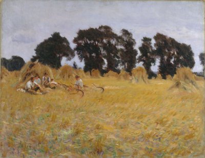 Rustende Maaiers in een Korenveld, 1885 door John Singer Sargent