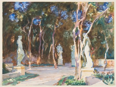 Schaduwrijke paden, Vizcaya door John Singer Sargent