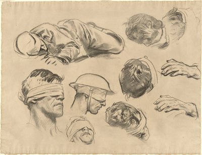 Studies voor "Gassed" door John Singer Sargent