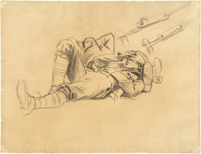 Studies voor "Gassed" (recto) door John Singer Sargent