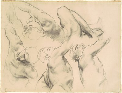 Studies voor "Hemel" en "Hel" door John Singer Sargent