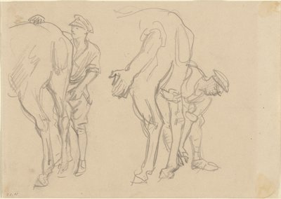 Studies voor Scots Grey, 1918 door John Singer Sargent