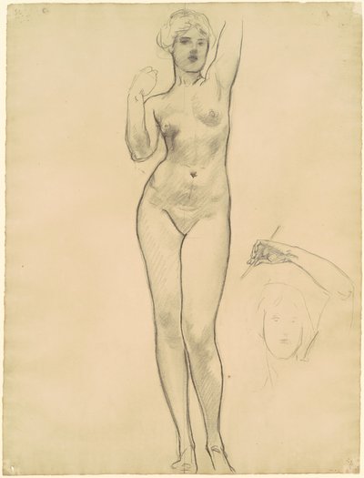 Studies van Aphrodite voor "Aphrodite en Eros" door John Singer Sargent