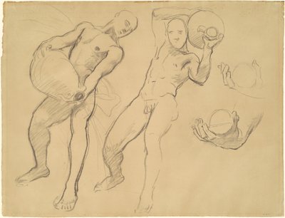 Studies van Notus voor De Winden door John Singer Sargent