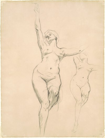 Studies van Overwinning voor "Dood en Overwinning" door John Singer Sargent