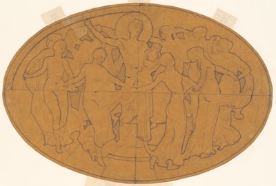 Studie voor Apollo en de Muzen door John Singer Sargent