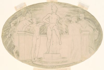 Studie voor klassieke en romantische kunst, ca. 1921 door John Singer Sargent